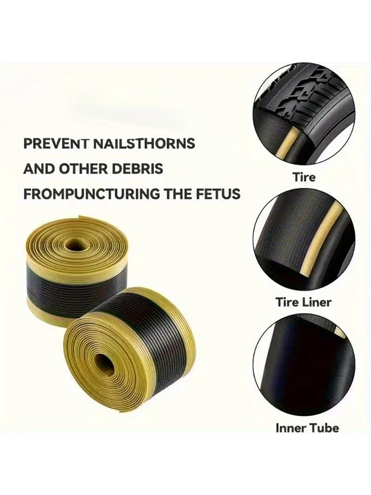 AliExpress VXM 2pcs Mountain Road Bike Tire Liner Anti Puncture Anti Burst TPU Protective Strip for Bicycle Inner Tube Accessories