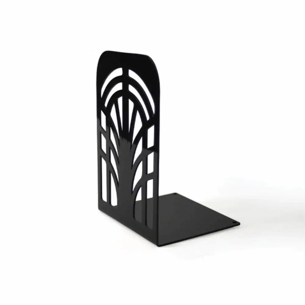 Durable Acrylic Book Display Stand Space-saving Stationery Transparent Black Bookshelf Decorative Sturdy Book Organizer