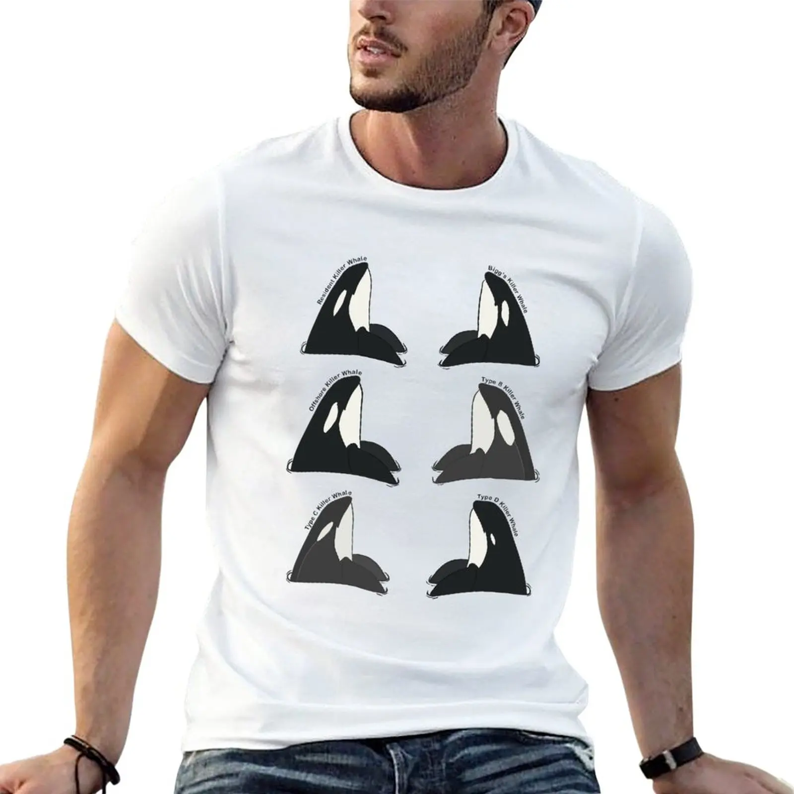 New Killer Whale Ecotypes T-Shirt sublime t shirt Aesthetic clothing boys white t shirts t shirts for men graphic