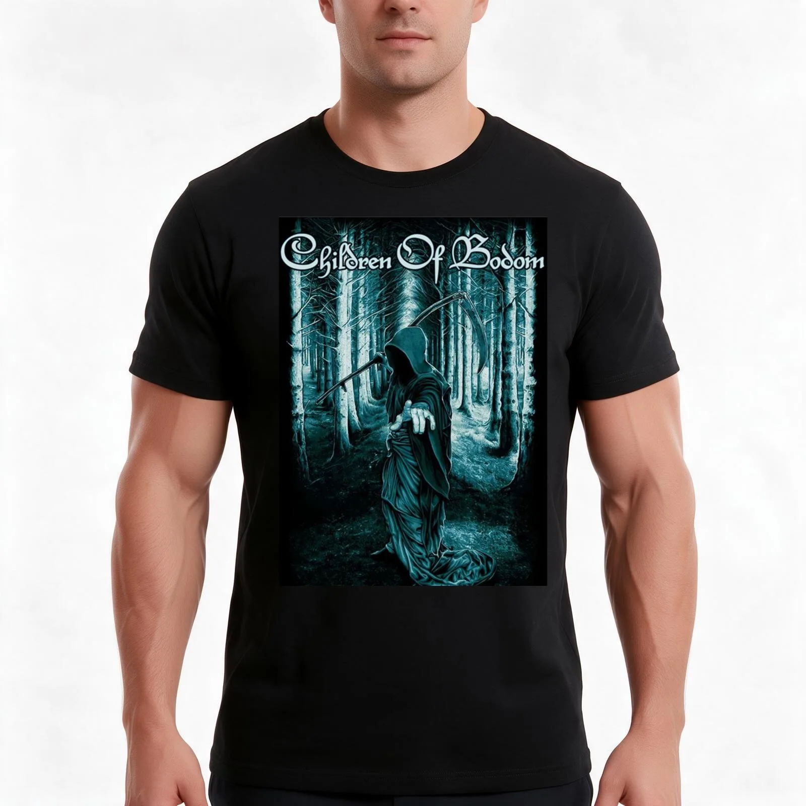 children of bodom night T-Shirt Summer Casual Cotton Tee Oversized Streetwear Tops Vintage Graphic Print Unisex Men Women