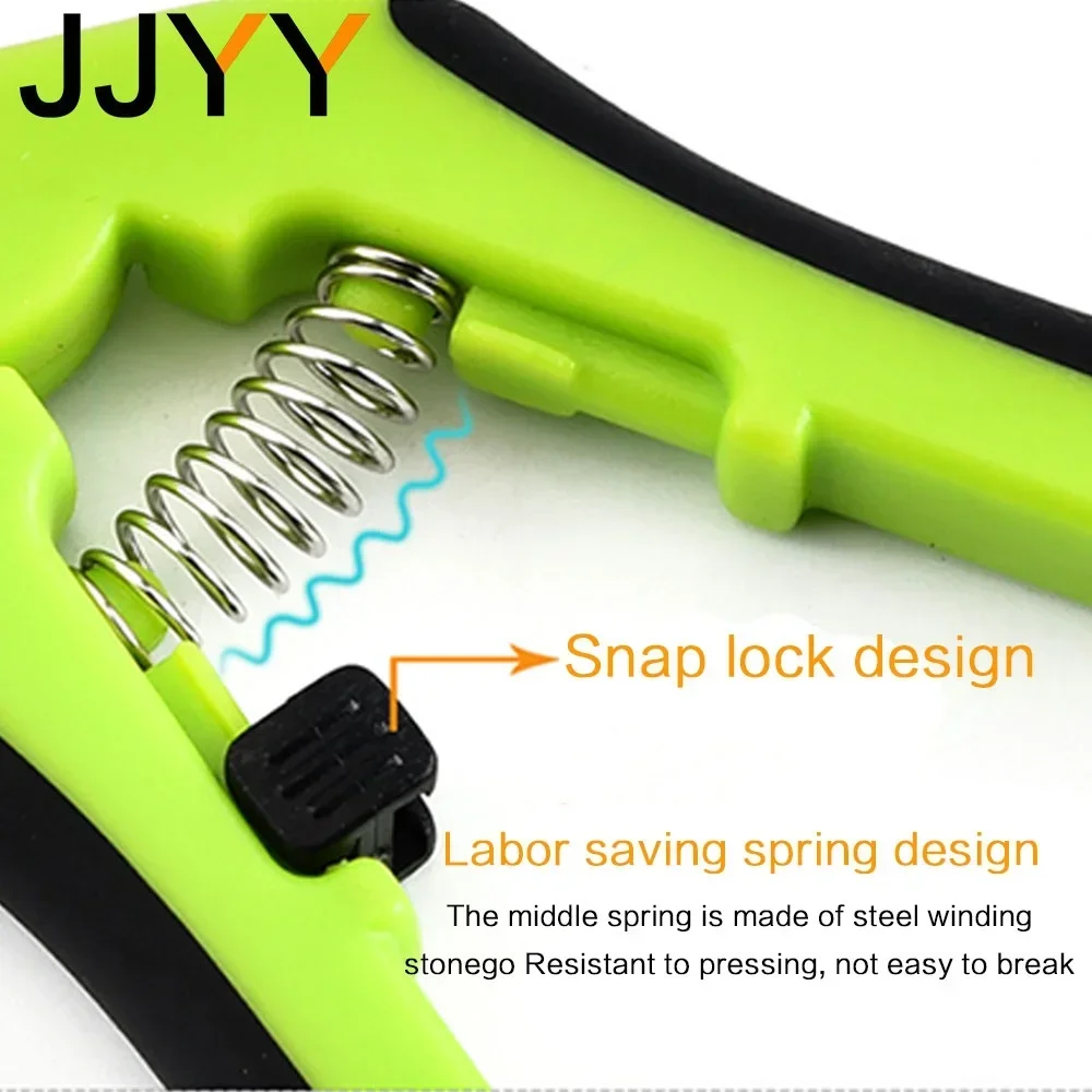 مقصات تشذيب محمولة من الفولاذ المقاوم للصدأ مقص قطف الفاكهة للنباتات المنزلية بوعاء والبستنة الصغيرة