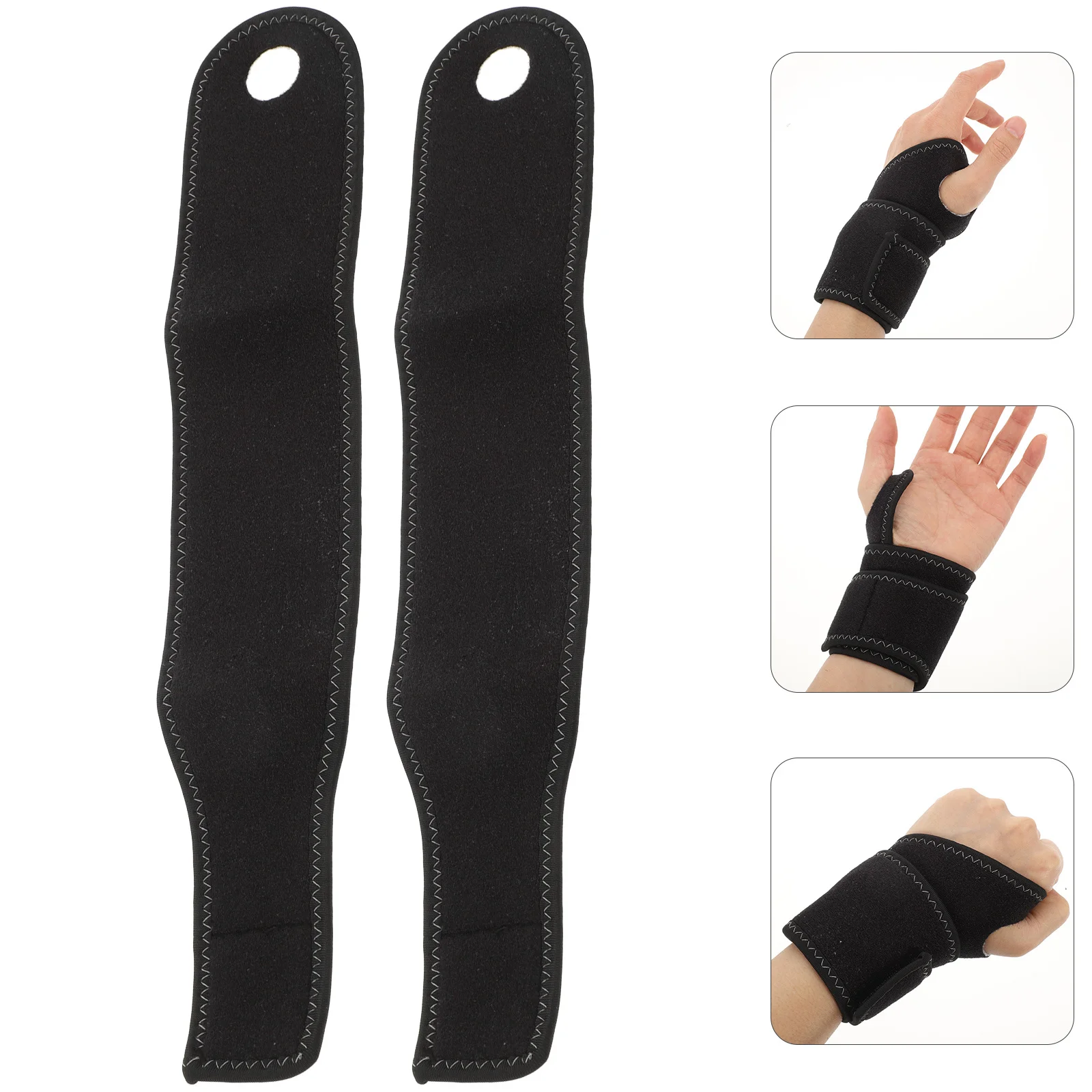 

2pcs Wraps For Weightlifting Adjustable Support Braces Gym Workout Fitness Wrist Straps Protection Sports Wrist Support