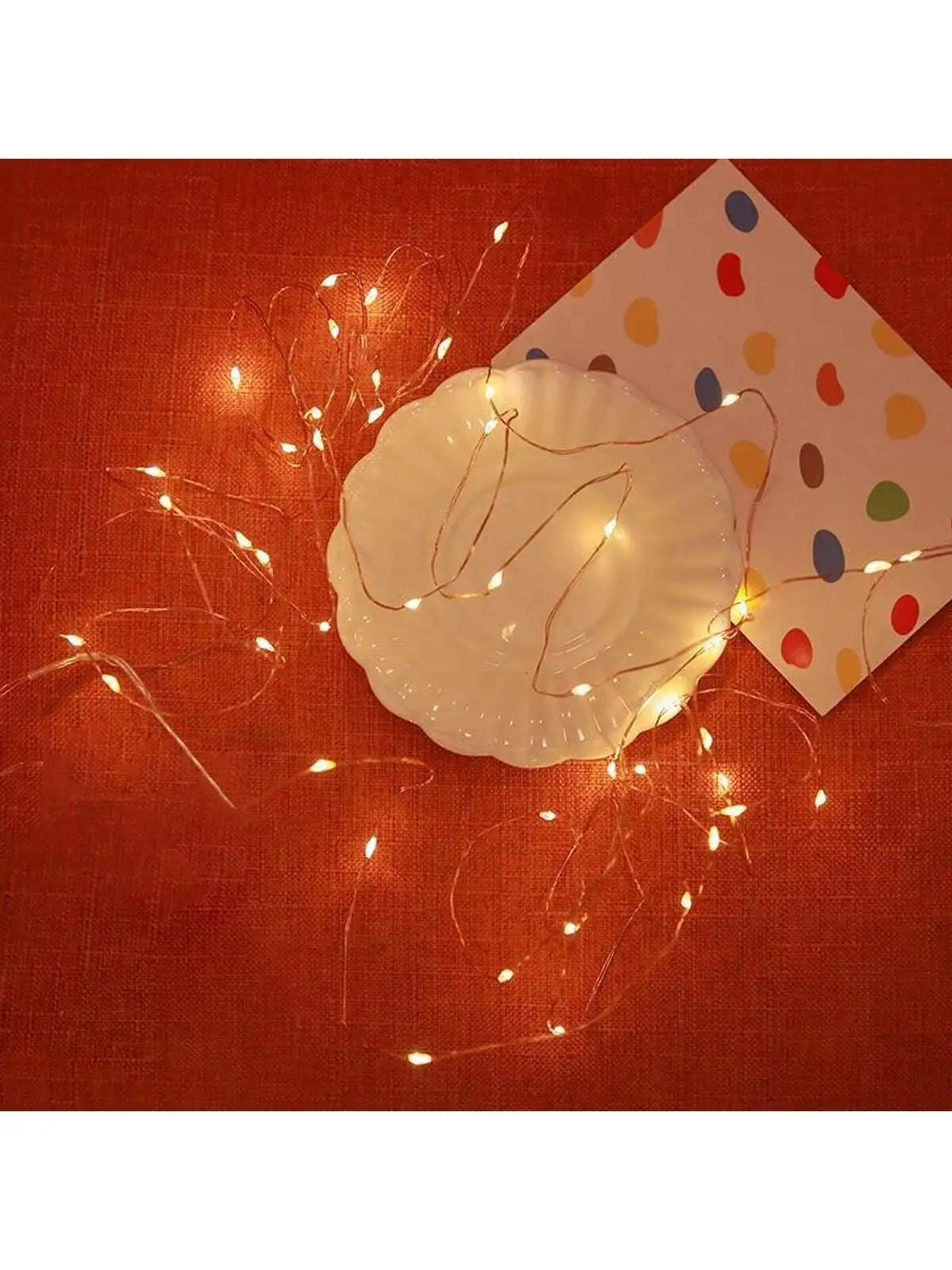 Christmas 1/10/20m 50/100/200 Led Colored String Lights, Copper Wire Lights, Copper Wire String Lights for Room, Bedroom, Christmas, Birthday Scene Decoration, Flower Gift Box Decoration, USB Copper Wire, Deformable DIY Home Party Holiday Decoration String Lights