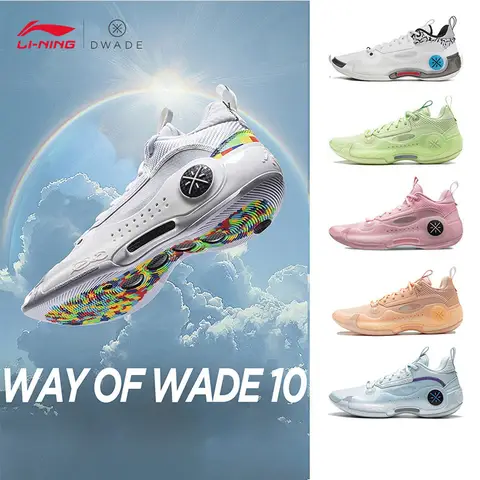 LI-NING Way of Wade 10 농구화 안감 전문 스포츠 신발 Dwade 스니커즈 ABAS083