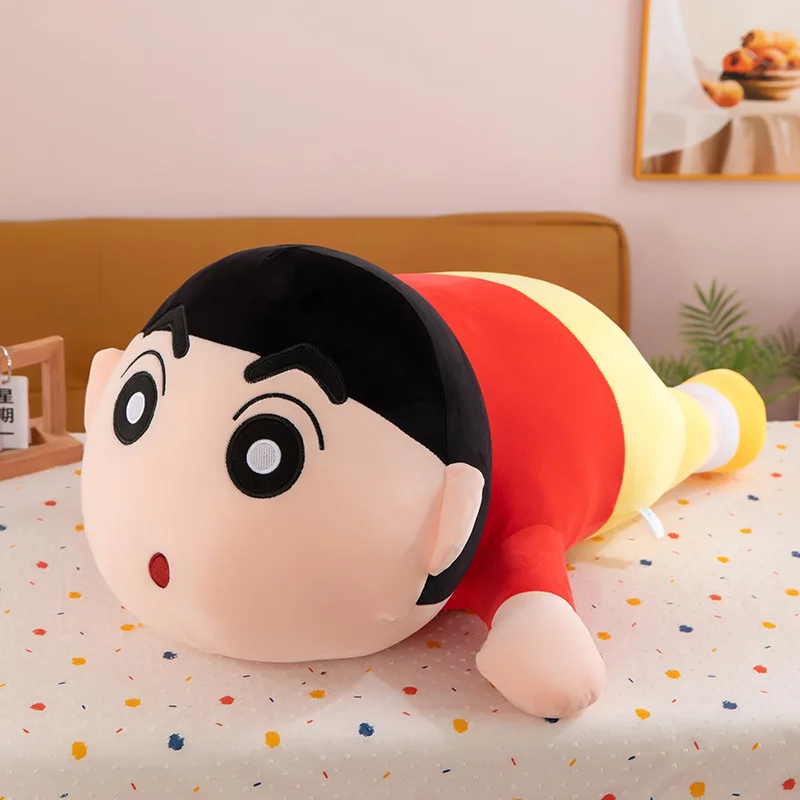 Kawaii Sanrio Plüschtier Niedlicher linker Schutz Schwein Crayon Shin Chan Gefüllte Puppe Kinder Geburtstagsgeschenk Kuschelkissen Weiches Plüschtier Kinder