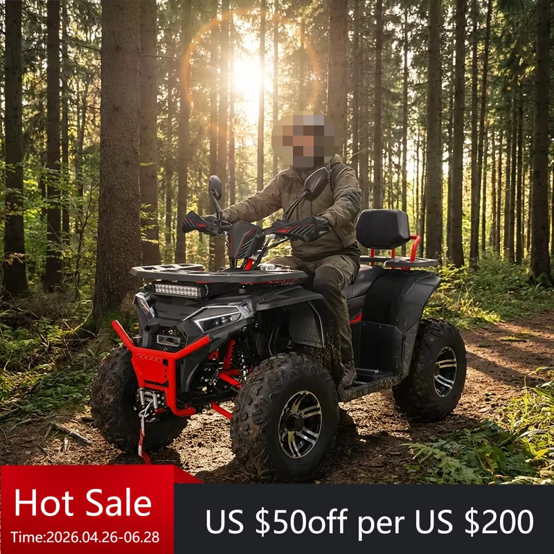 

180CC fuel-powered four-wheel drive snow mountain buggy with reinforced frame