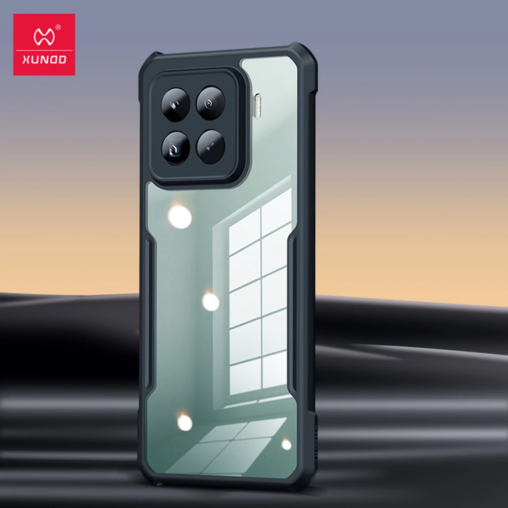 Xundd Hülle für Xiaomi 15, Airbags, stoßfest, PC + TPU, transparent, Anti-Fall-Telefonschutz, Rückseite, Pizza Pizza, Xiaomi 15