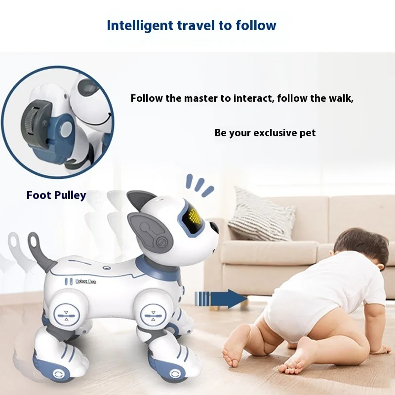 Robot chien télécommandé Intelligent, jouet éducatif électrique de dessin animé pour enfants, cadeau d'anniversaire Tamagotchi