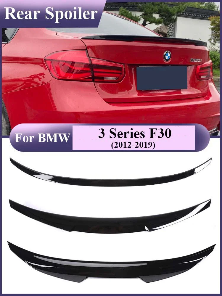 

Carbon Fiber Rear Bumper Lip Trunk Spoiler MP M4 PSM Style Gloss Black Wing Splitter For BMW 3 Series F30 2012-2019