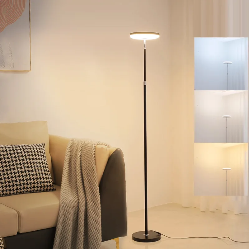 Living Room Floor Lamp LED Eye Protection Bright and Minimalist Modern Nordic Creative Ins Study Bedroom Vertical Simplicity