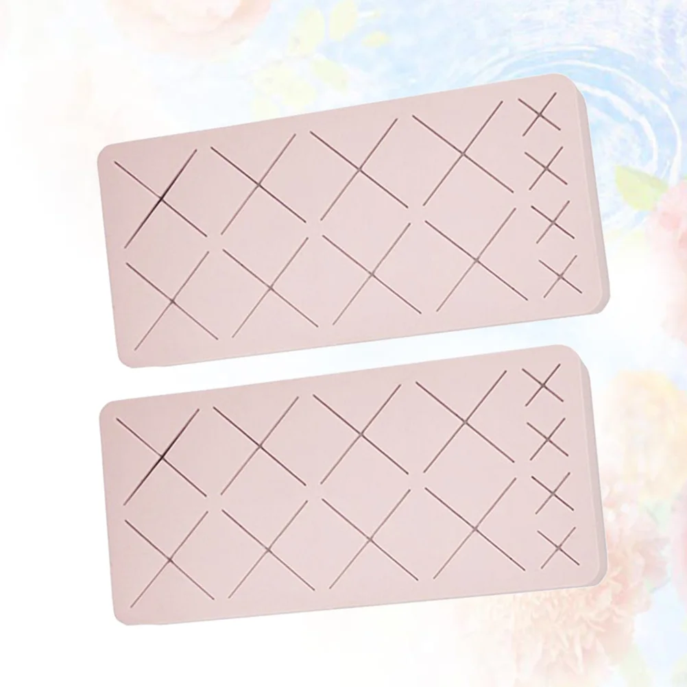 2 stücke Multi-Slot Lippenstift Halter Silikon Augenbraue Bleistift Organizer Für Desktop Lagerung Make-Up Pinsel Rack Langlebig Rosa