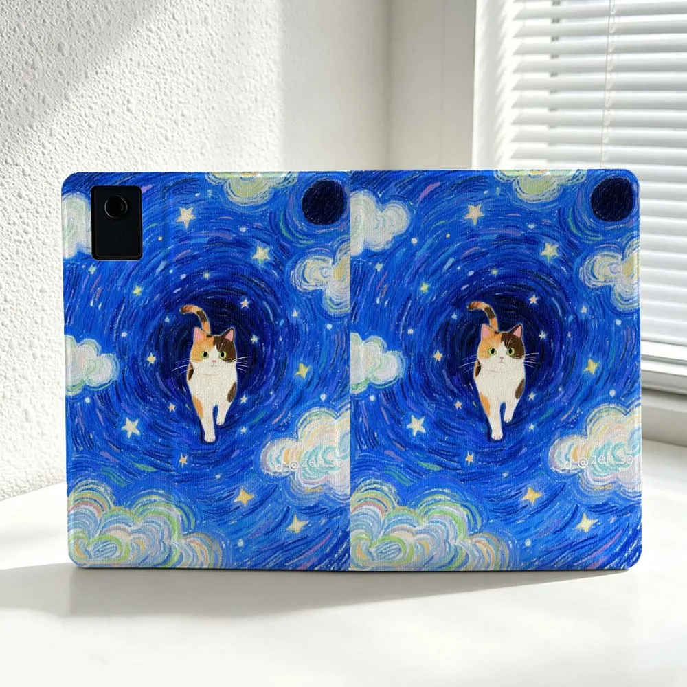 Minimalist Van Gogh Cat For Lenovo Xiaoxin Lenovo Tab Pad Pro Plus K11 P12 M10 Legion Y900 Soft Inch Tablet Case Cover - view 4