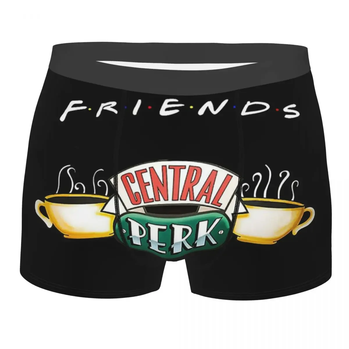 Central Perk Friends Underpants Breathbale Panties Man Underwear Comfortable Shorts Boxer Briefs