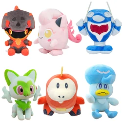New Pokemon Charcadet Plush Toy Scream Tail Sprigatito Fuecoco Quaxly Crocalor Soft Kawaii Stuffed Doll Anime Birthday Gift