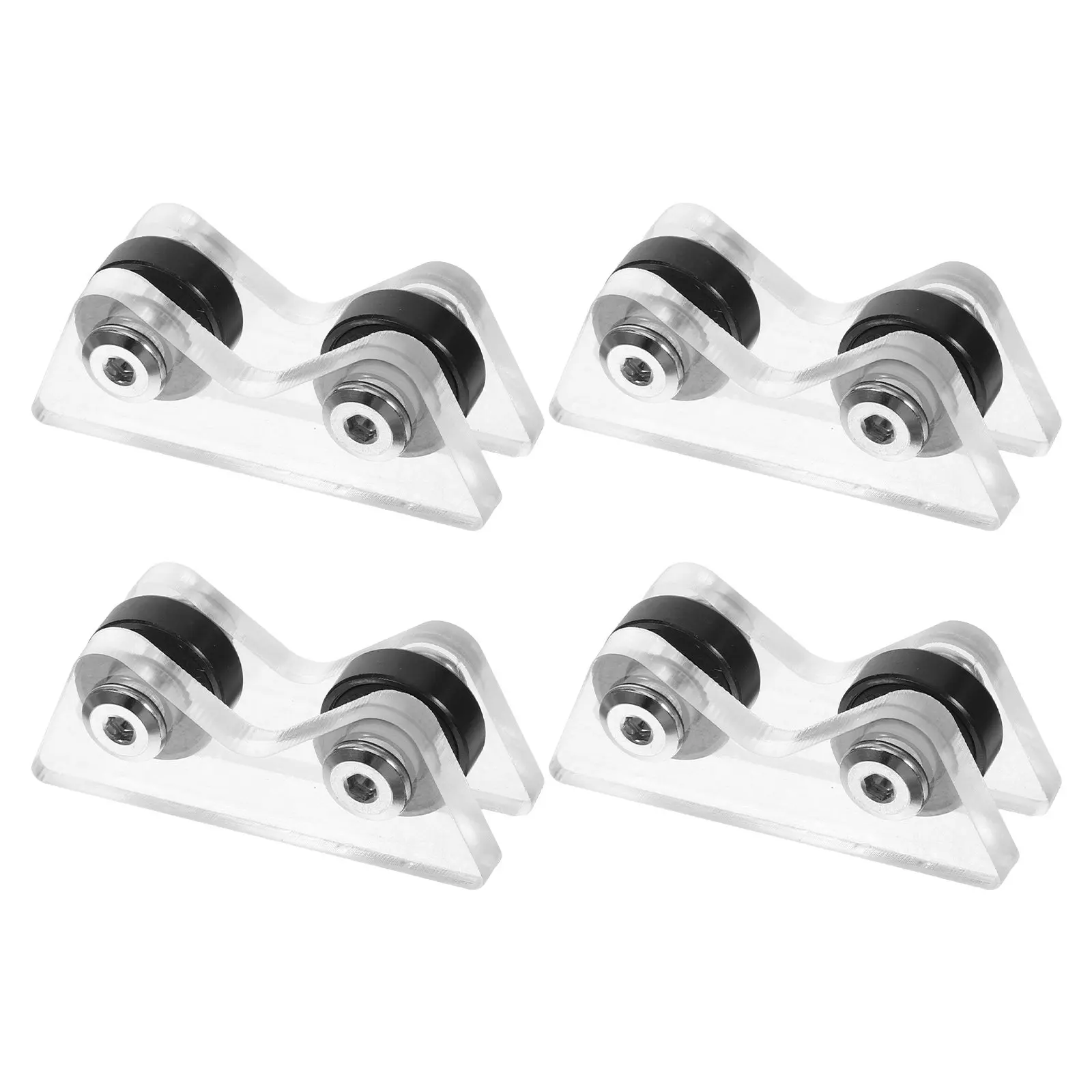 

4Pcs Pool Cue Straightness Checker High Sensitivity Roller with Stable Ferris Wheel Base Ideal for Club Home Practice Snooker