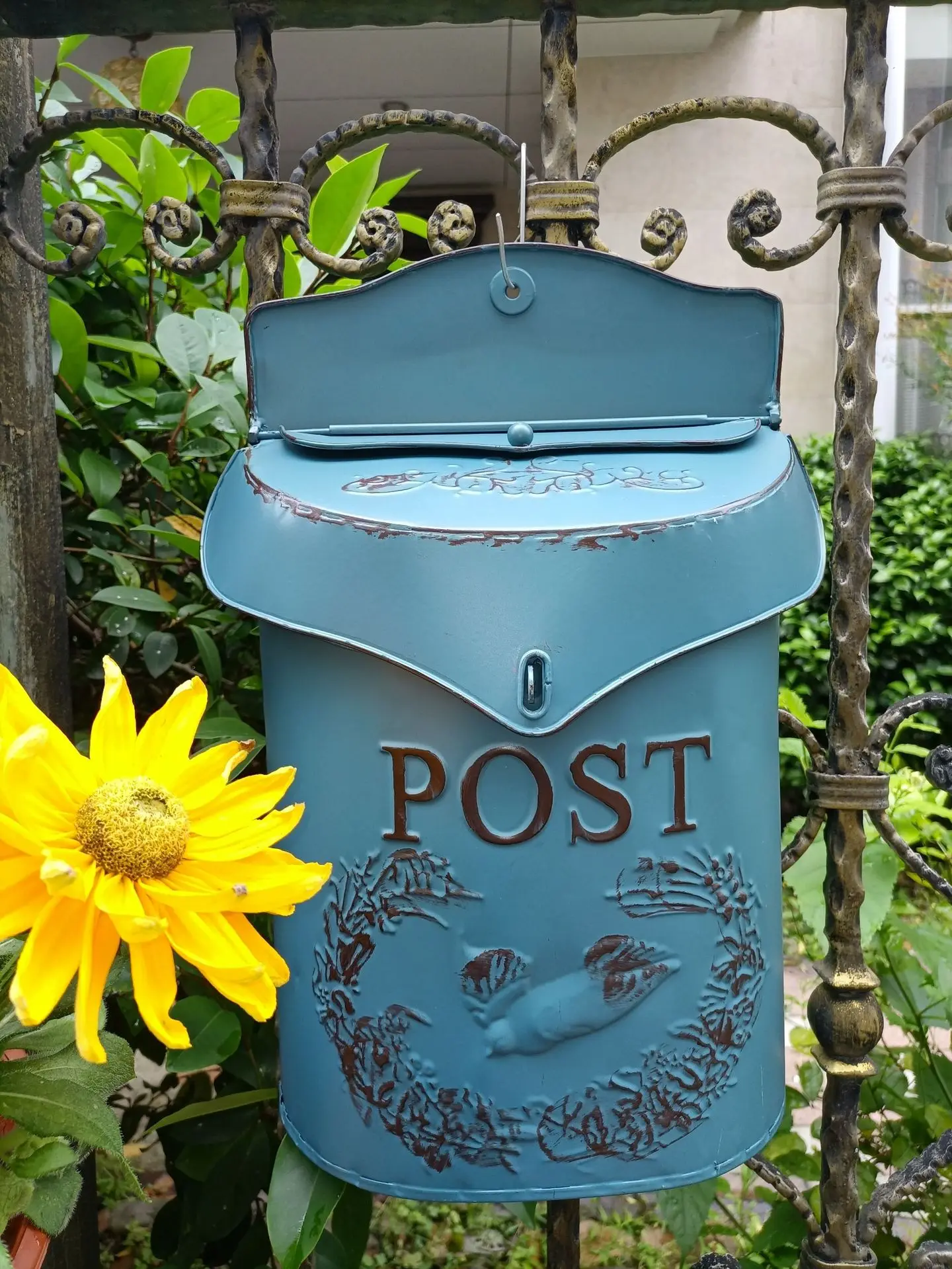 American country wall mounted POST letterbox vintage old wall decoration suggestion box garden grocery wall decor mailboxes