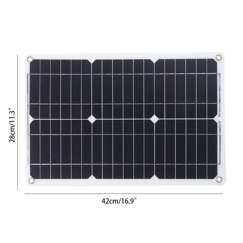 Dual USB Port 180W Solar Panel Multifunctional Portable Charger Kits Solar Charging Board Waterproof Solar Panel Charger