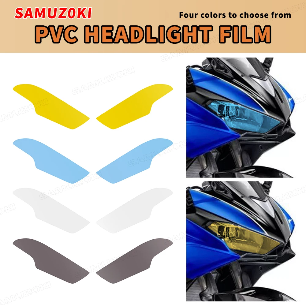 Transparent Motorcycle Headlight Sticker Head Light Protective Film Decals Fit for YAMAHA YZF-R3 YZF-R25 YZFR3 YZFR25 2015-2018