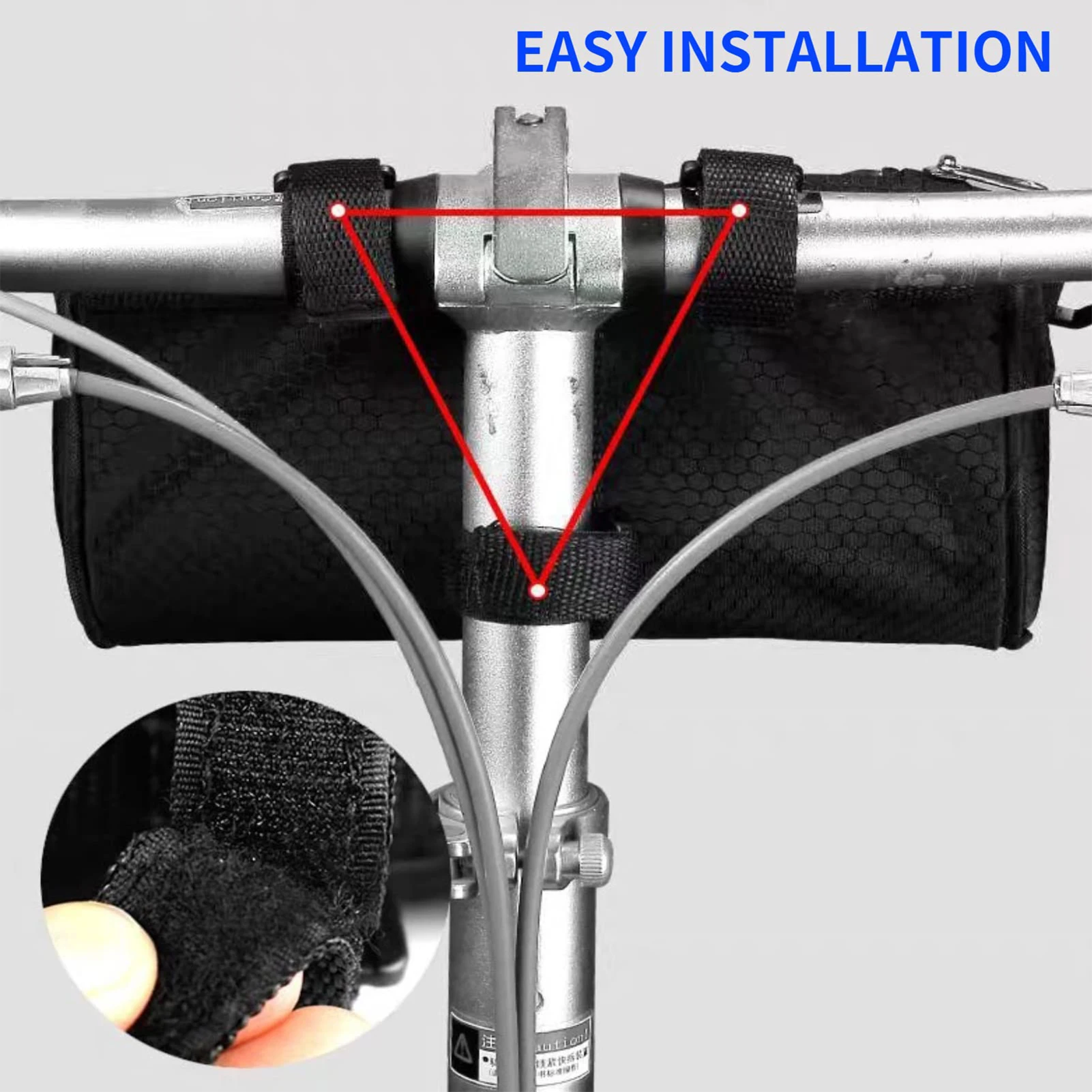 Bike Handlebar Bag Waterproof Bicycle Front Bag Frame Storage Large Capacity Bicycle Front Bag Bikes Commute Shoulder Bag