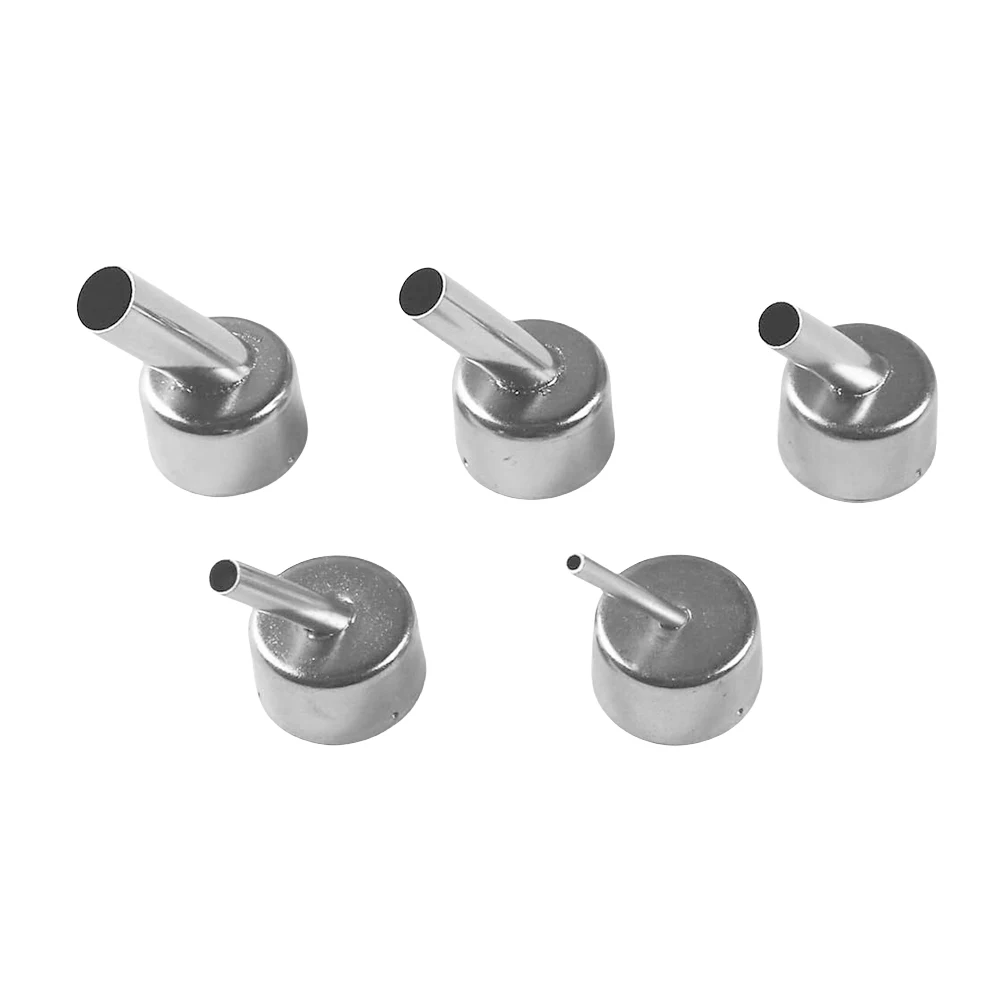 Untuk Nozel Udara Panas 858/858D, Nozel Pengelasan Sudut Lengkung 45 Derajat, Selongsong Nozel Heat Gun 3/5/7/8/10mm, 1-3 Buah Nozel Pengelasan