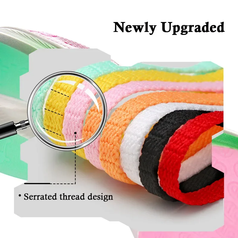 New Sports Flat Shoelaces Casual Sneakers Tennis Shoe Laces Width 5mm 120/140/160CM Shoelace for Woman Man Shoes Accessories