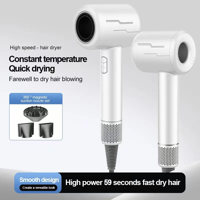 1600W high-speed brushless high-wind hair dryer, quick-drying constant temperature anion hair care, cold/hot air alternating.