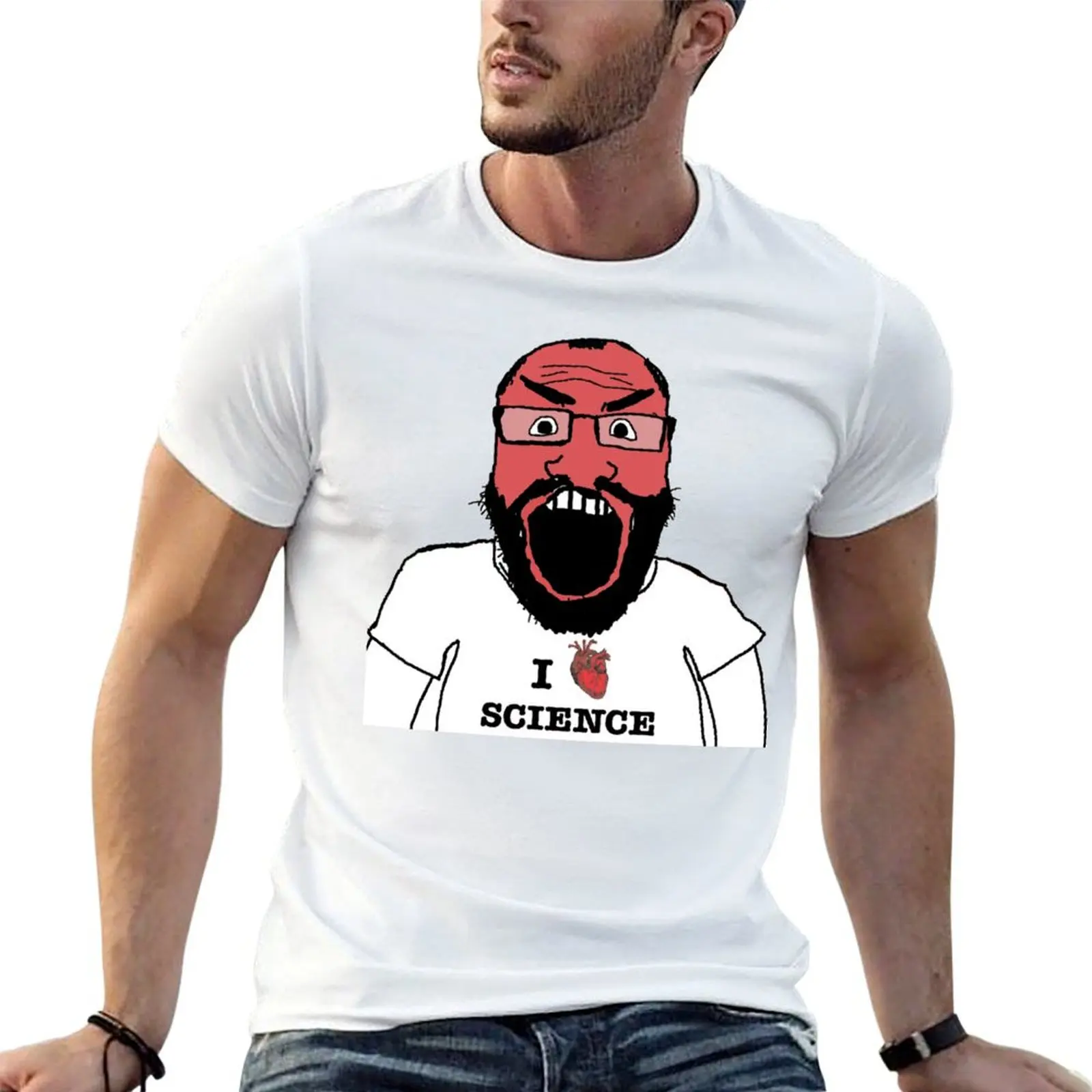 

I FKING LOVE SCIENCE REDDIT SCIENTIST 4CHAN G T-Shirt man t shirt heavy cotton printed t shirts for man T-Shirt
