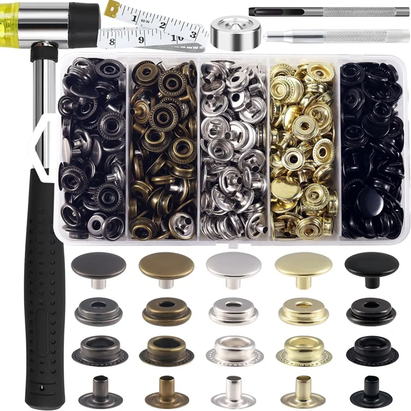 

Защелки из нержавеющей стали, сверхмощный инструмент для застежек, комплект защелок для холста, комплект застежек 5/8 дюйма, комплект защелок