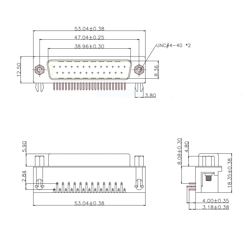 5 pièces/D-Sub-Dr-9Pcg-Bb D-Sub-Dr-15Pcg-Bb D-Sub-Dr-25Pcg-Bb D-Sub-Dr-37Pcg-Bb D-Sub/Vga