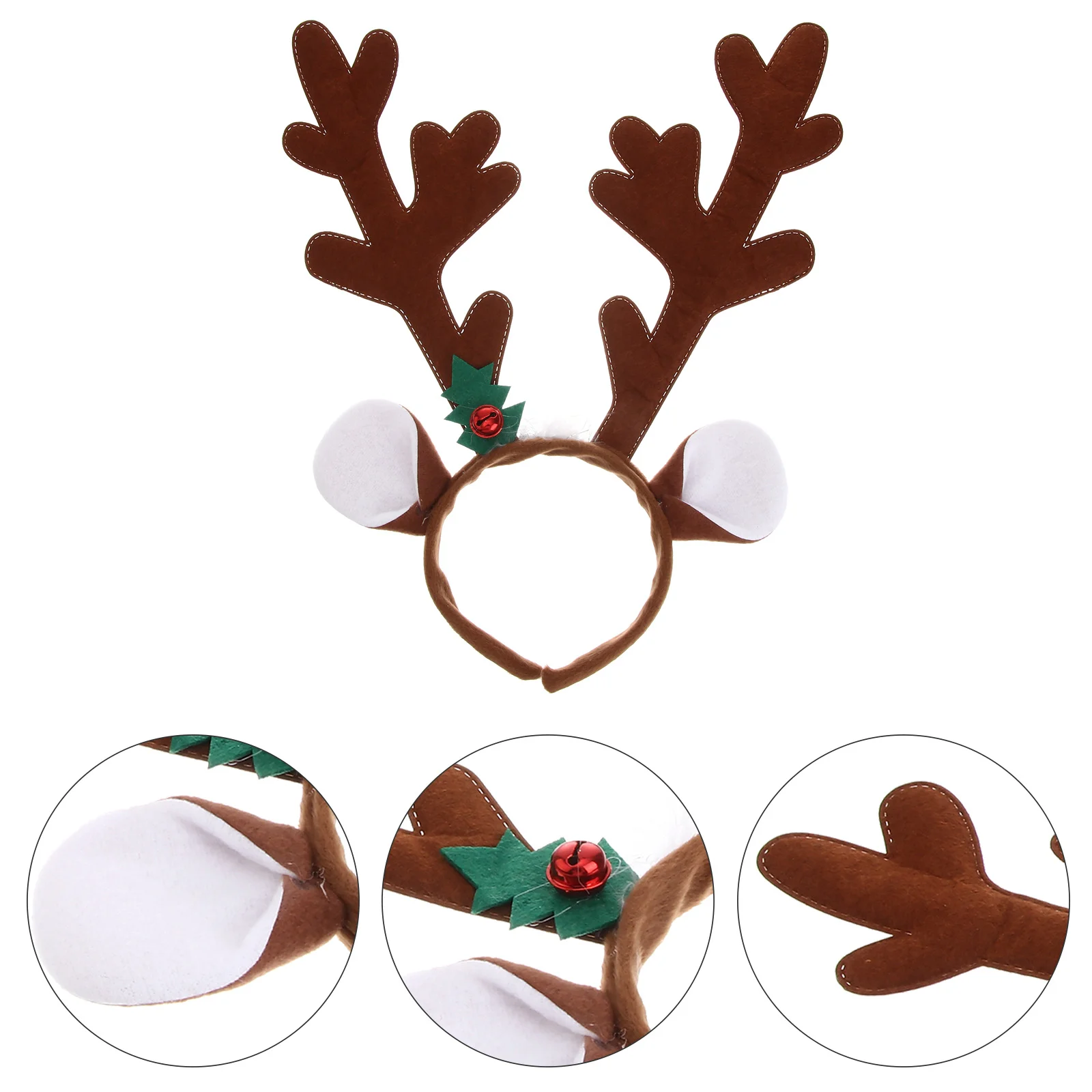 

Deer Headband Antler Headbands for Girls Reindeer Women Headgear Hair Coffee Baby Boy Toddler Christmas Outfit