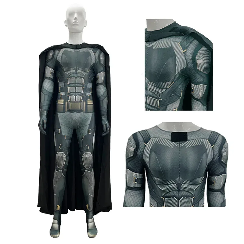 

Child Batma Jumpsuits Bodysuit Mask Suit Halloween Costumes for Childen Kids Superhero Batmans Cosplay Muscle Costume