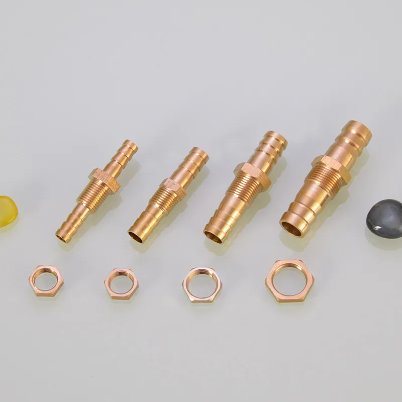sourcing map 8mm à 6mm Raccord Cannelé Tuyau Laiton Barbelé 90 Degré Coude Tuyau Connecteur Coupleur Tube Adapter 4Pcs