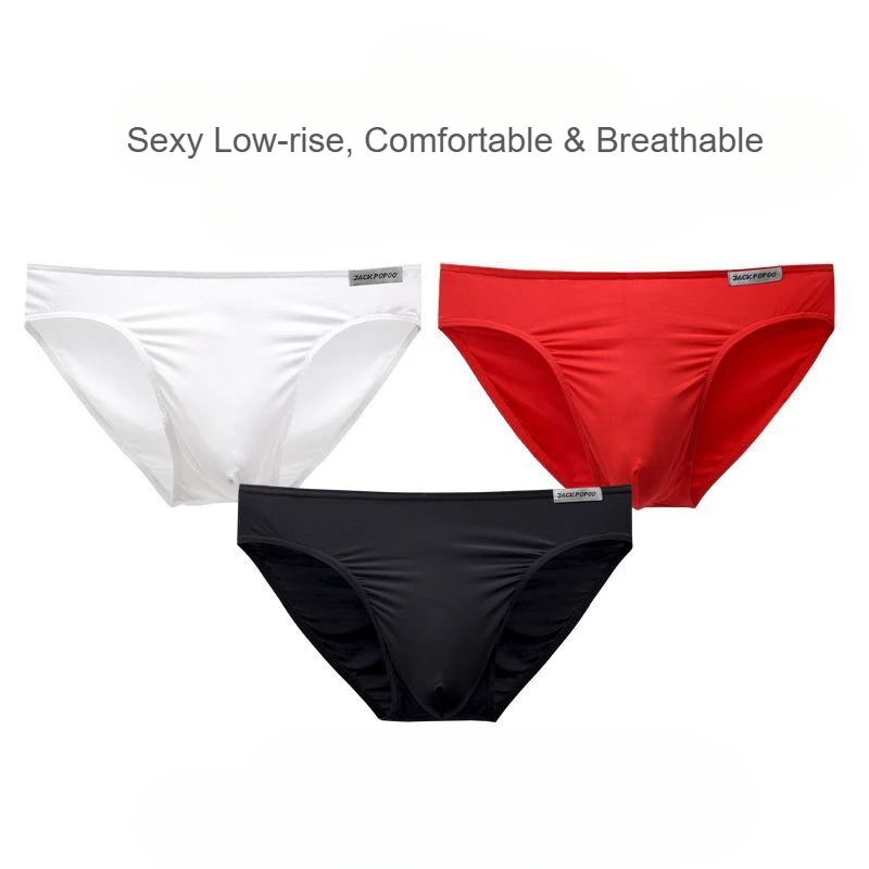 Sexy Low-Rise Men's Briefs - Lenzing Modal, Breathable & Soft Underwear, High Elasticity, Underpants for Men