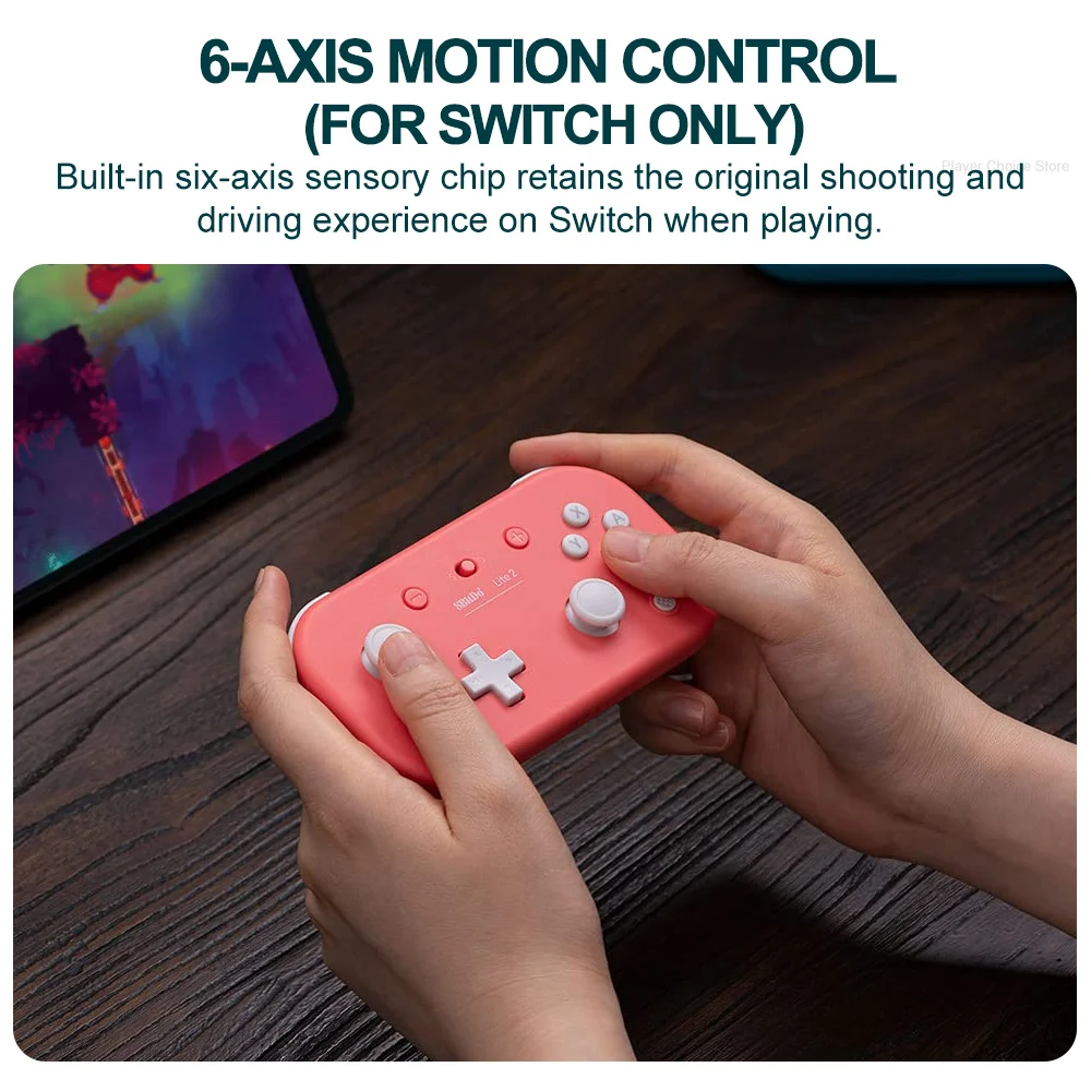 8BitDo Gamepads for Nintendo Switch Controller Lite 2 Controle for Raspberry Pi Android iOS iPadOS tvOS macOS Turtbo function