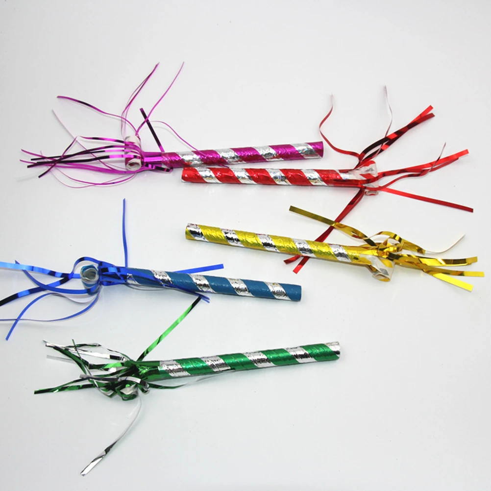 

20 Pcs Whistle Noise Maker Party Favor Paper Blowers Whistles Birthday Noisemakers for