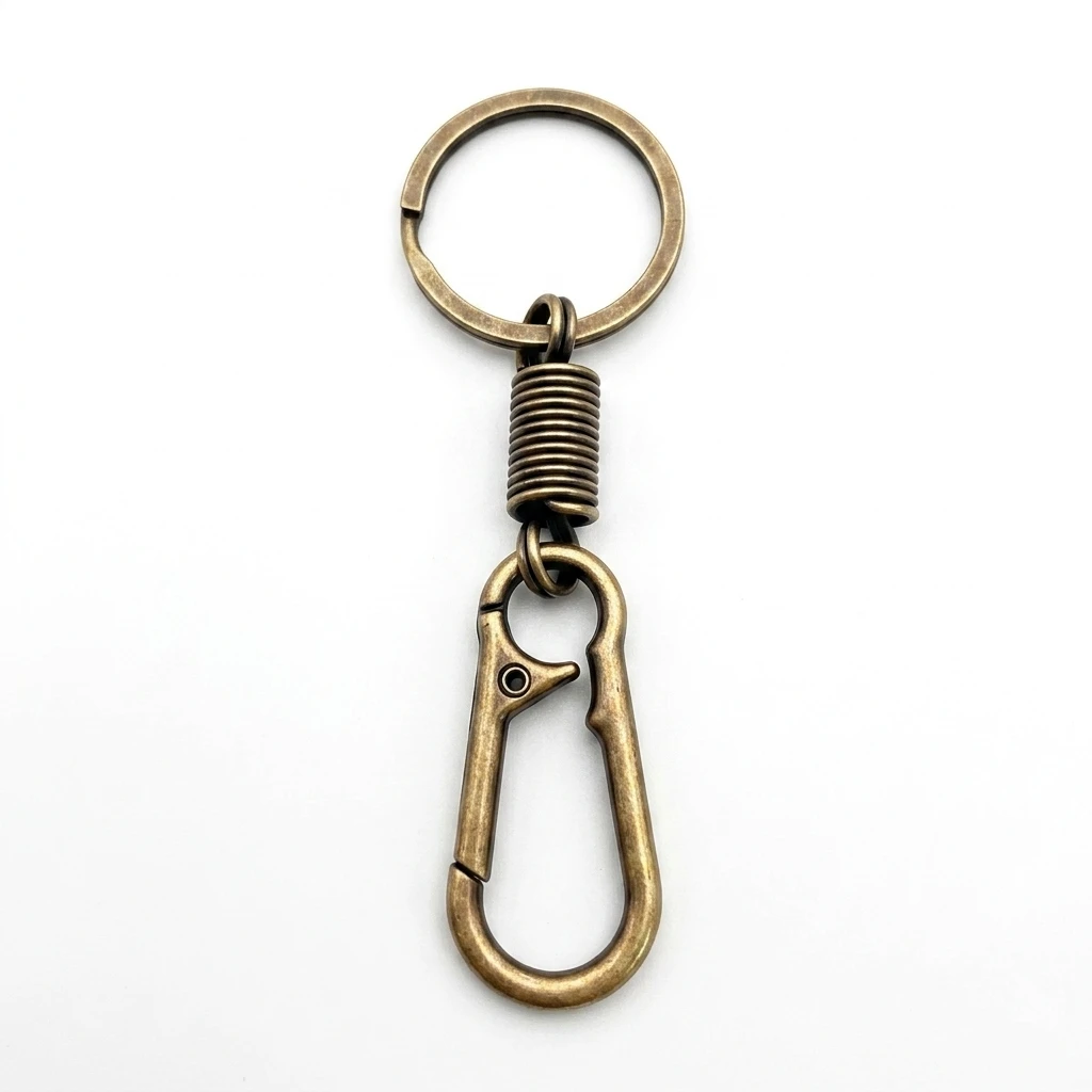 

Spring Key Chain Ring Pendant Metal Car Keychain Male and Female Waist Buckle Keyring Personalized Creative Small Gifts