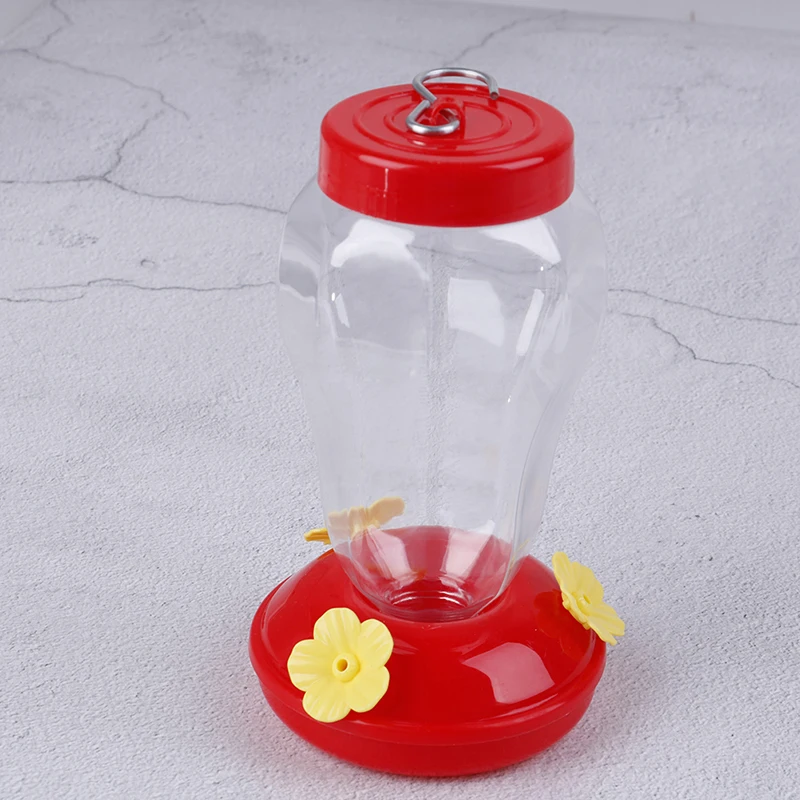 プラスチック製の花の形をした鳥の餌箱,1ピース,屋外の鳥の形をしたフィーダーの形,ハチドリの形,庭