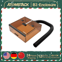 AtomStack B3 Protective Box Dust-Proof Cover Laser Engraver Enclosure with AC1 Camera LED Light Exhaust Fan for X12 X24 PRO/A6