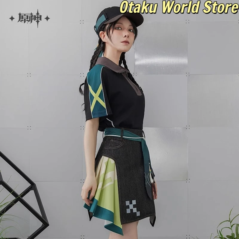 Genshin Impact Original Kinich Theme Impression Series Short-sleeved POLO shirt Mihoyo Kinich Cosplay Costume Game Coat Clothes