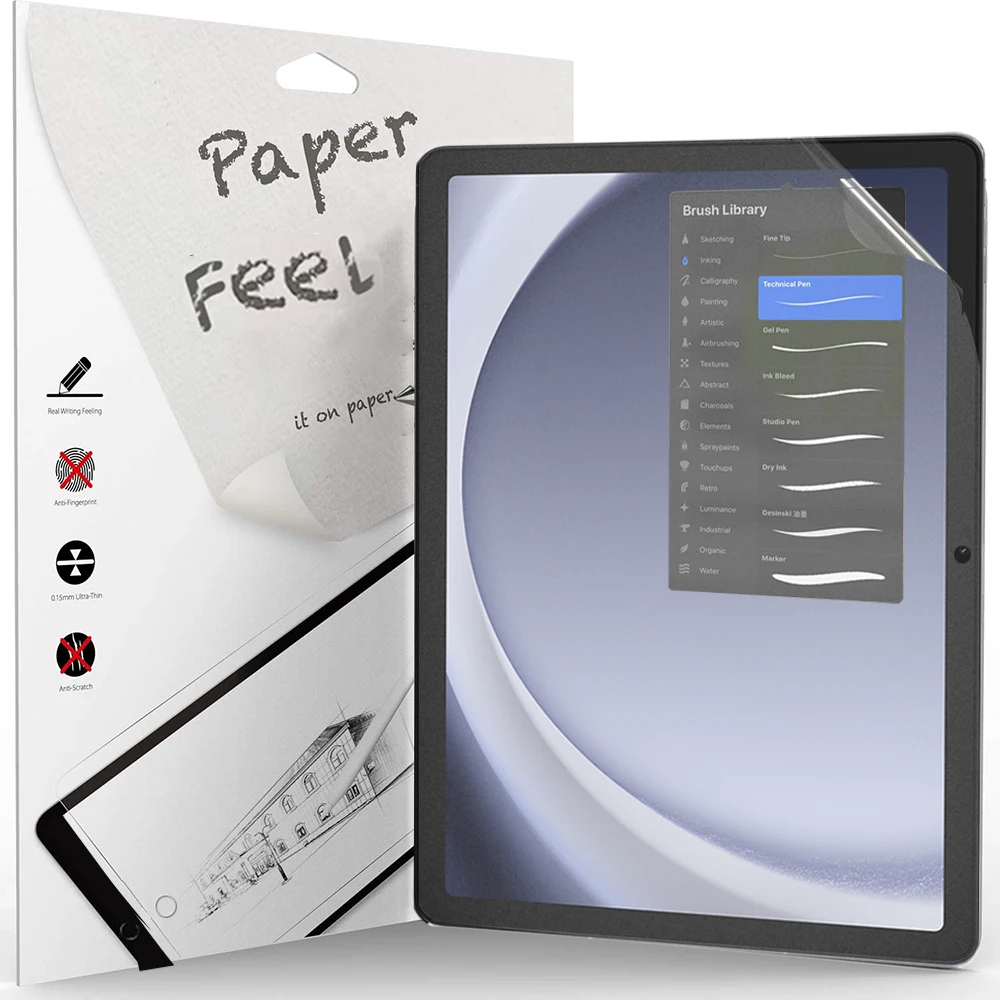 Paper Film Like Screen Protector For Samsung Galaxy Tab A9 Plus S6 Lite S8 S9 S10 Plus Ultra S10 S7 Fe A8 No Glass Cover