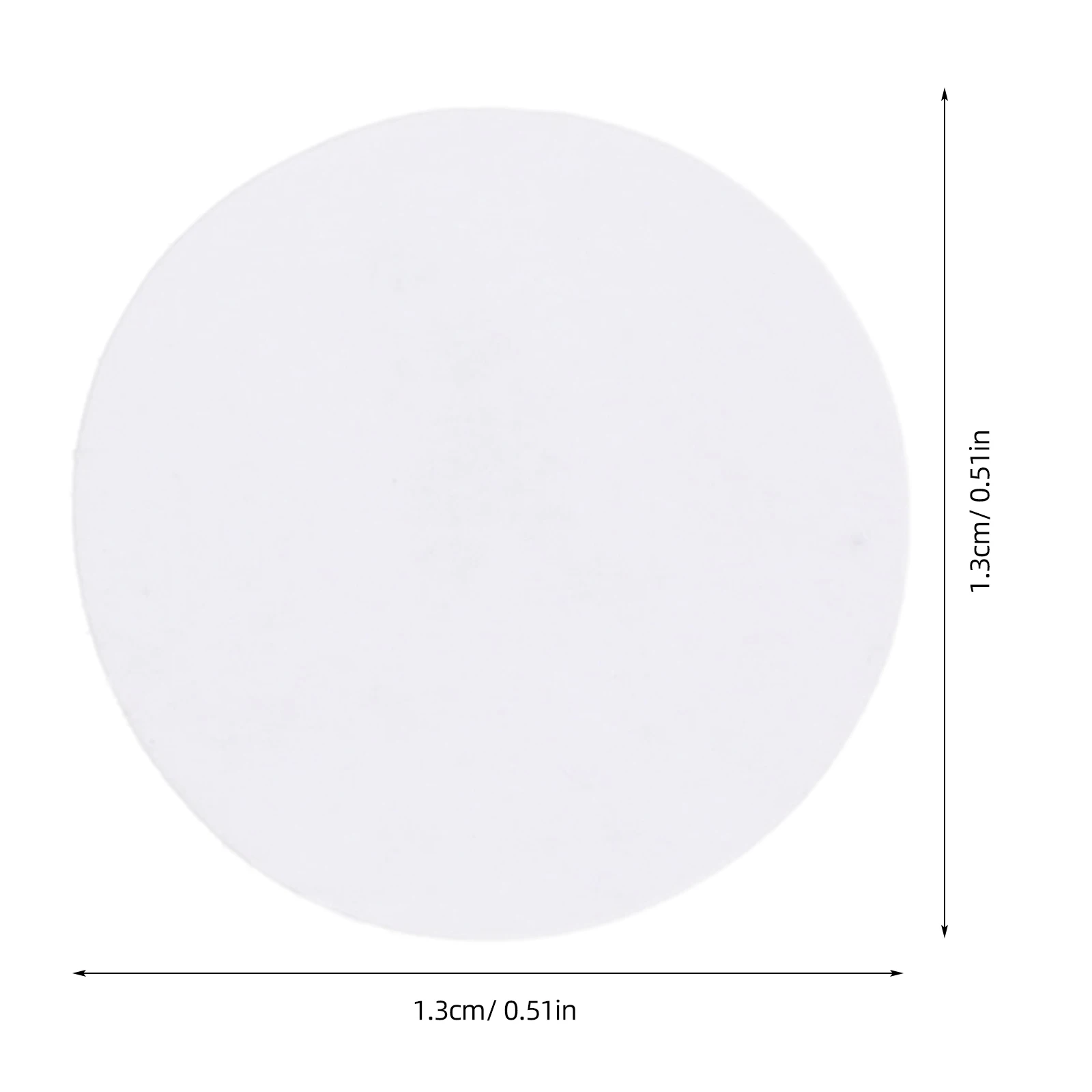 1000pcs 6 롤/롤 흰색 원형 접착 라벨 13mm 방수 쓰기 가능 자체 접착 원형 스티커 홈 오피스 학교용