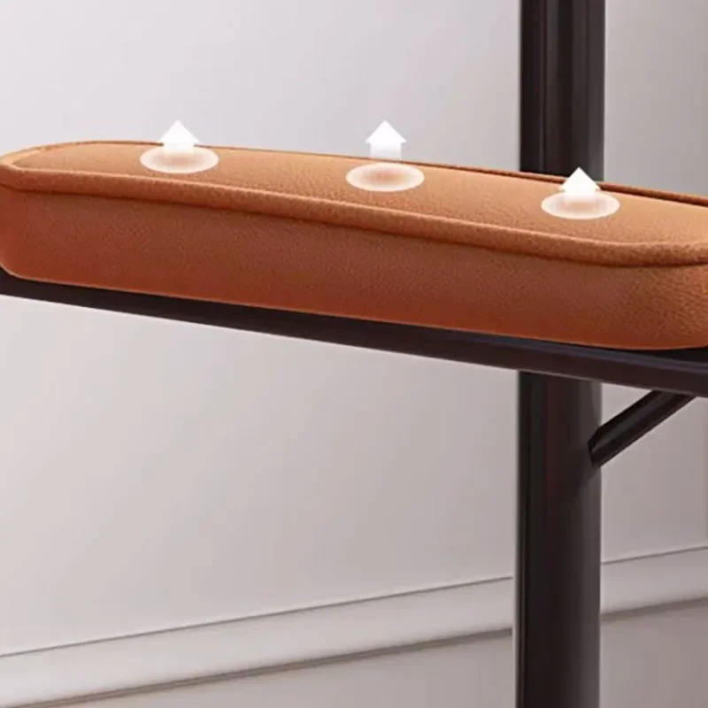 Chaise de bureau à roulettes avec coussin dorsal, chaise de jeu pour ordinateur à domicile