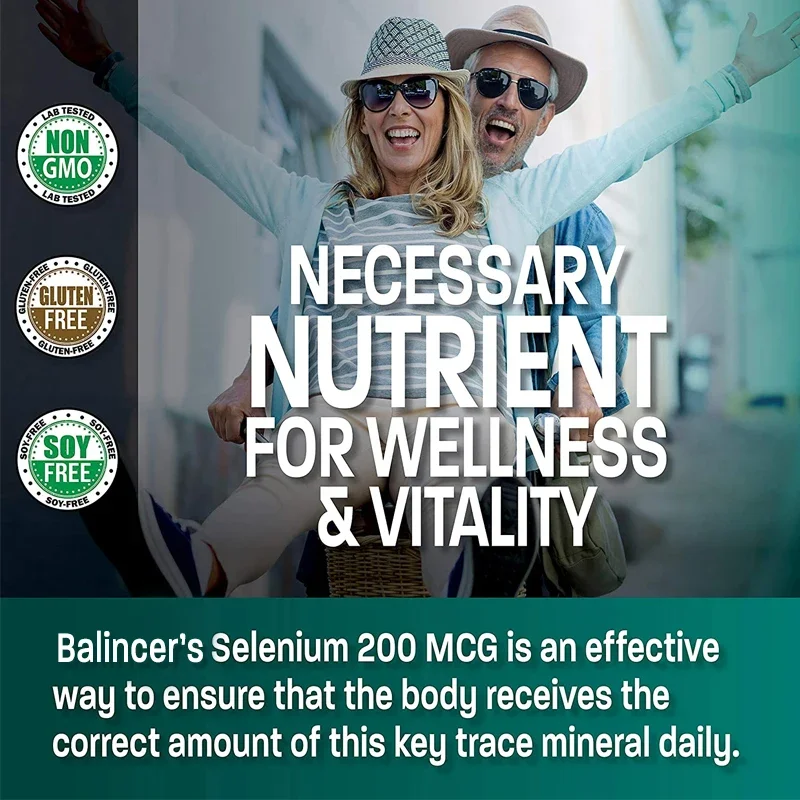 Balincer Selenium Supplement - Chelated for High Absorption - Supports Immunity and Antioxidants for Improved Physical Fitness