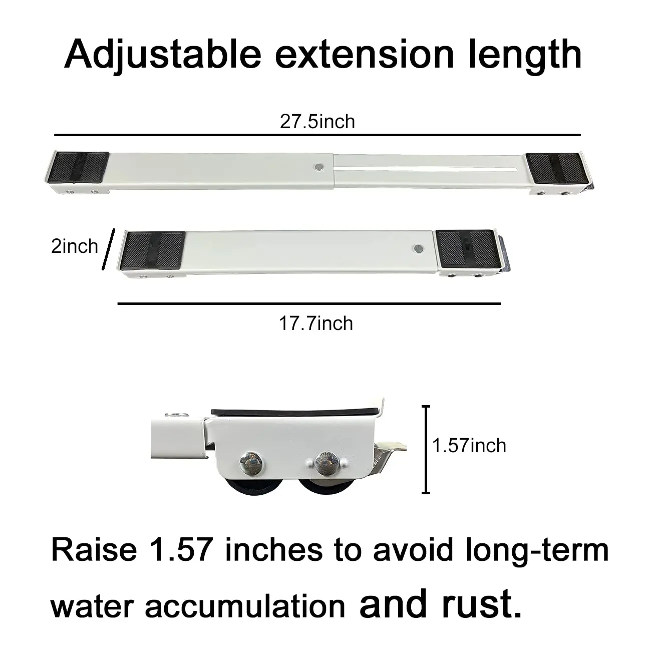 Adjustable Universal Washing Machine Stand Refrigerator Base Mount 24 Wheel Mobile Bathroom Kitchen Accessories Home Appliance