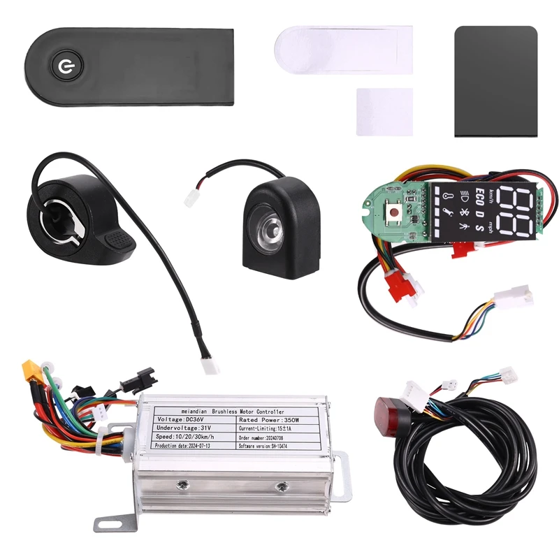 36V 350W Brushless Controller +Bluetooth Meter+Light+Accelerator+Cover Kit  For Xiaomi M365/M365 Pro Electric Scooter