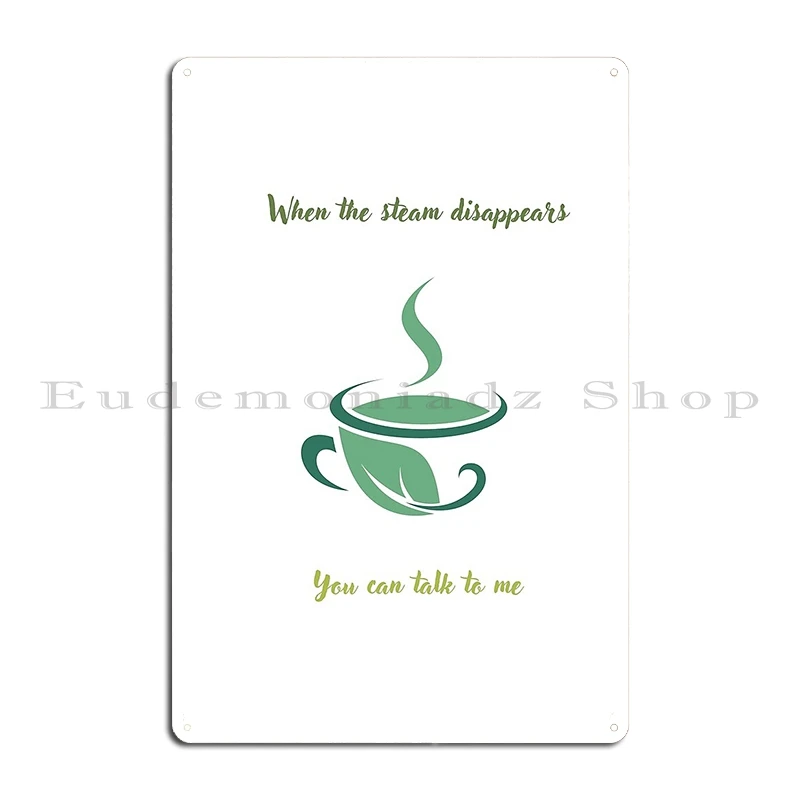 When The Steam Disappears Iii Metal Sign Home Garage Bar Garage Designing Tin Sign Poster