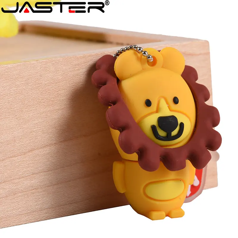 JASTER New Cute Cartoon USB 2.0 Flash Drive 64GB 32G Penguin U Disk 16GB Pen Drives 8G pendrive 4GB Gifts Key Chain Memory Stick