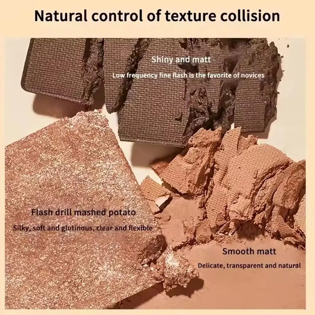 Palette d'ombres à barrage chocolat neuf, poudre scintillante, nacrée, paillettes, durable, document terre, maquillage des yeux, cosmétiques, 256