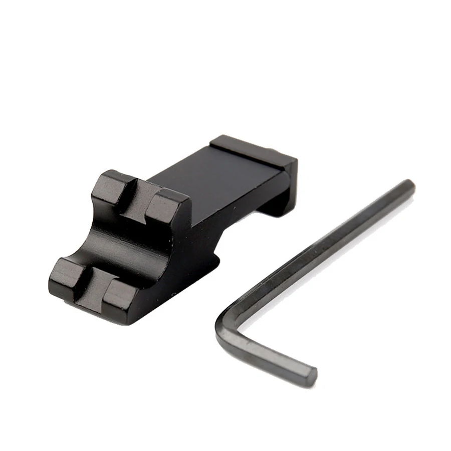 45-Grad-Winkel Offset-Seitenadapter RTS 20mm Schiene Taktische Taschenlampen-Laser-Zielfernrohrhalterung für Jagdgewehre