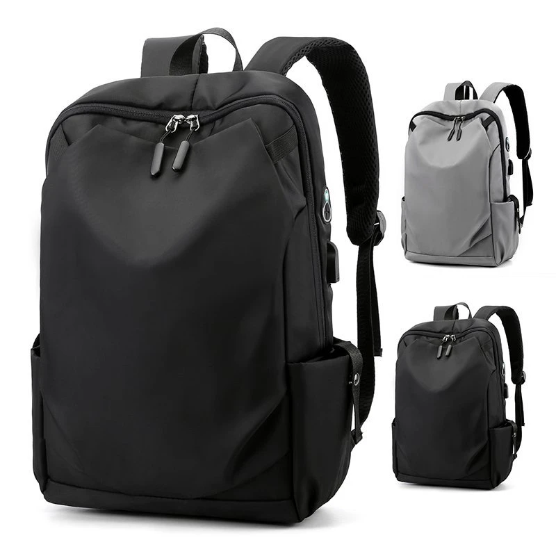 Men School Backpack Waterproof Nylon Backpacks USB Charging Laptop Backbags Large Capacity Rucksack for Books Outdoor Travel